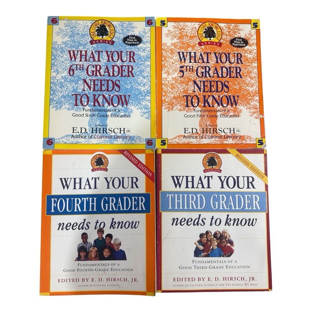 Core Knowledge Series Grades 3 4 5 6 Lot 4 E.D. Hirsch Education Paperback